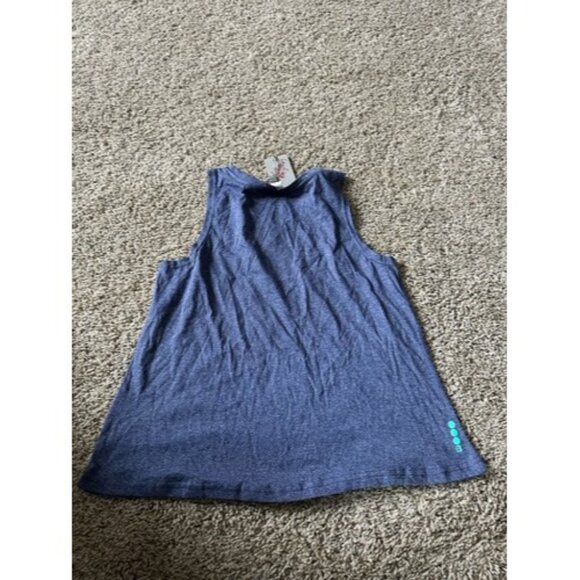 Bench Womens "lost in Paradise" Sleeveless Blue Tank Graphic Size Small Active - Picture 11 of 13